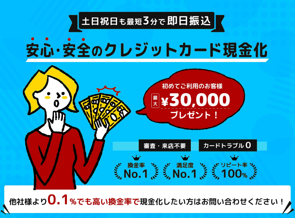 みんなの現金化公式LPのクレジットカード現金化の仕組み説明